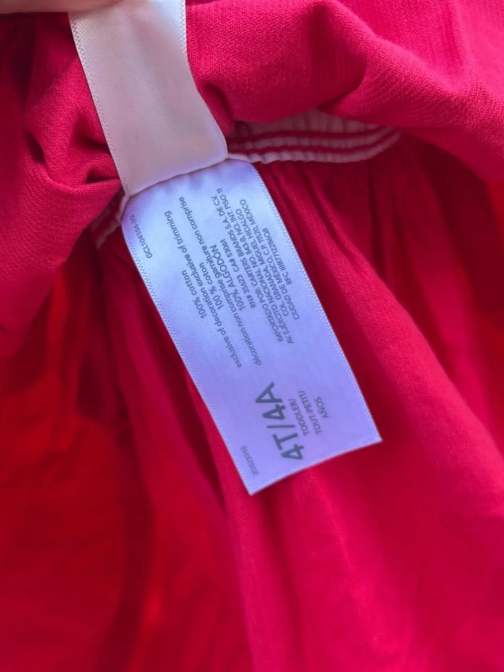 OshKosh B'gosh Bright Red Corduroy Overall Dress for Kids